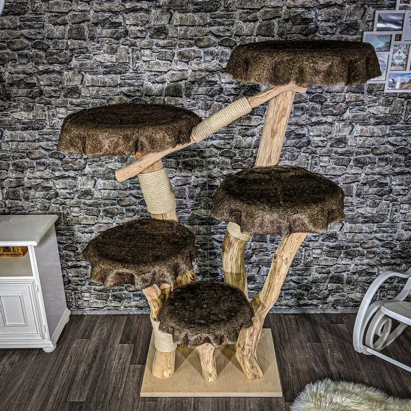 Naturkratzbaum 2052 Kratzbaum Natur Holz Design 183 cm hoch