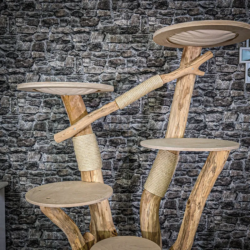 Naturkratzbaum 2052 Kratzbaum Natur Holz Design 183 cm hoch