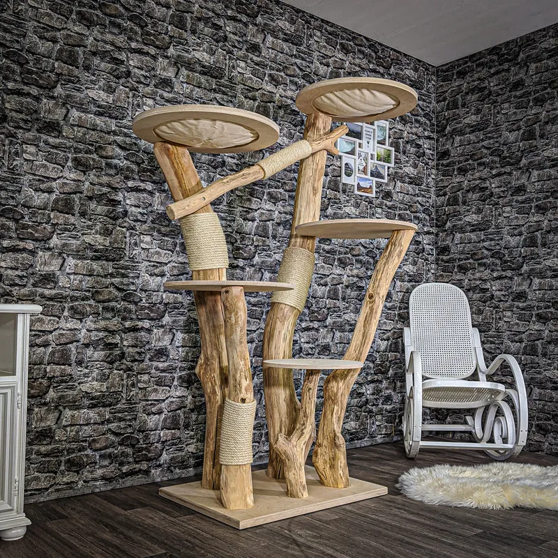 Naturkratzbaum 2052 Kratzbaum Natur Holz Design 183 cm hoch
