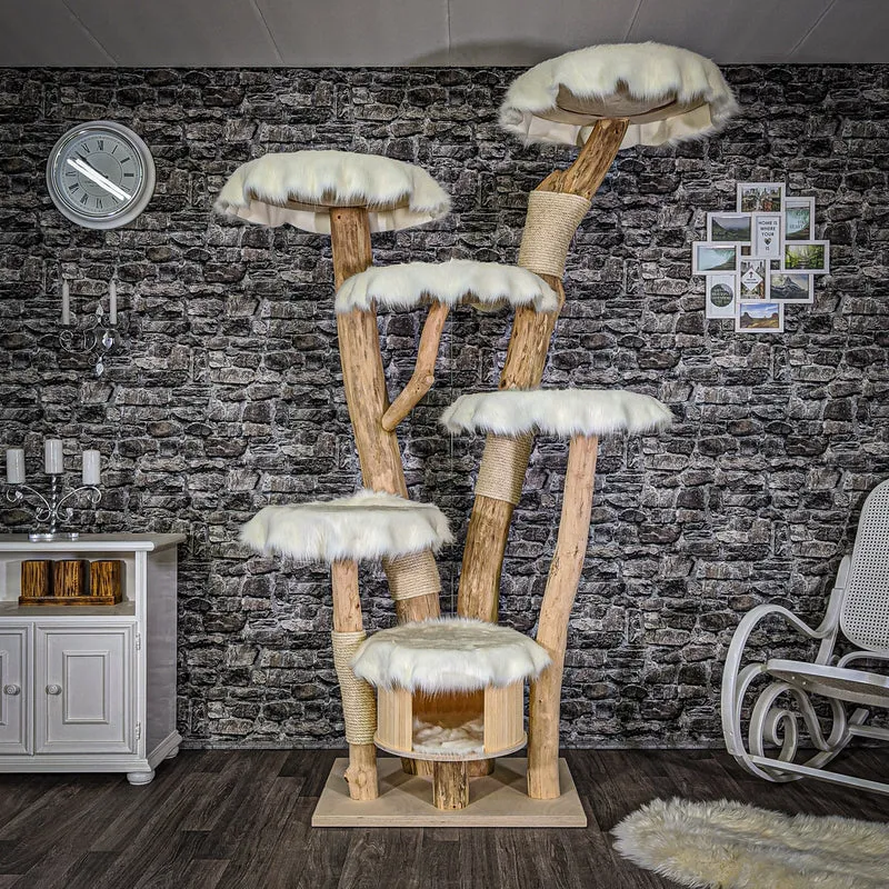 Naturkratzbaum 2051 Kratzbaum Natur Holz Design 220 cm hoch