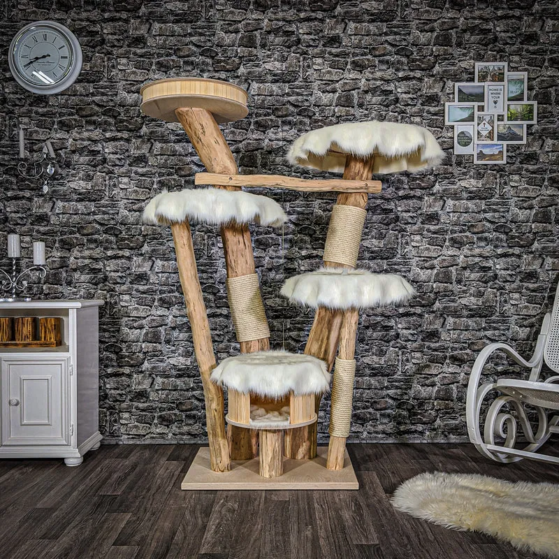Naturkratzbaum 2047 Kratzbaum Natur Holz Design 177 cm hoch