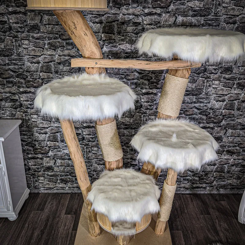 Naturkratzbaum 2047 Kratzbaum Natur Holz Design 177 cm hoch