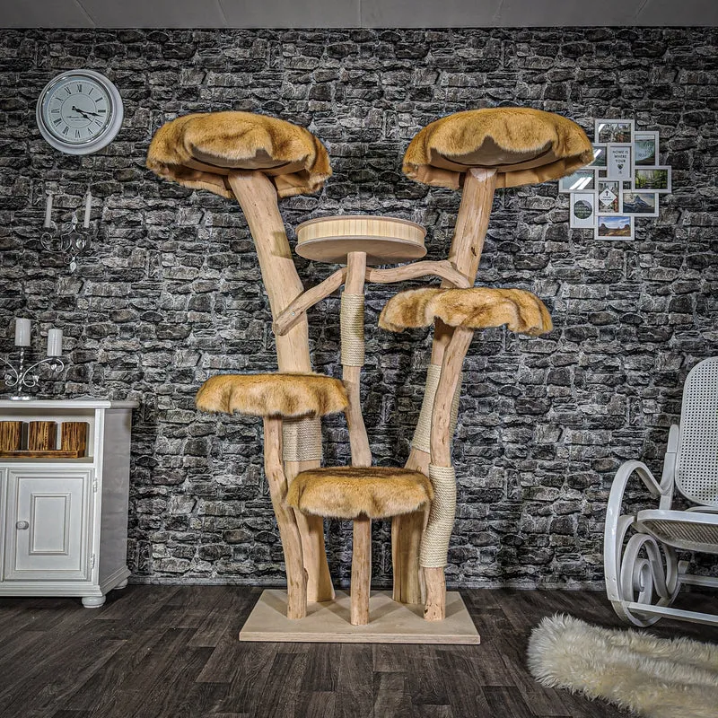 Naturkratzbaum 2046 Kratzbaum Natur Holz Design 175 cm hoch