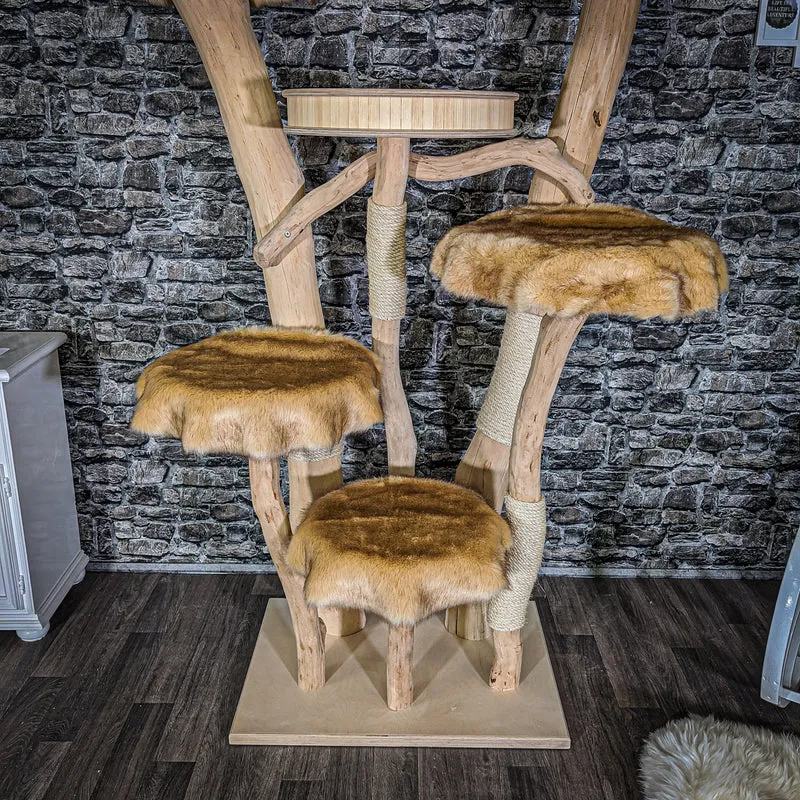 Naturkratzbaum 2046 Kratzbaum Natur Holz Design 175 cm hoch