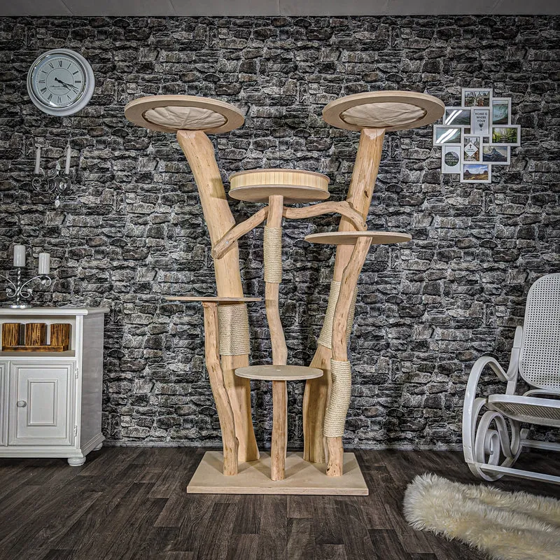 Naturkratzbaum 2046 Kratzbaum Natur Holz Design 175 cm hoch