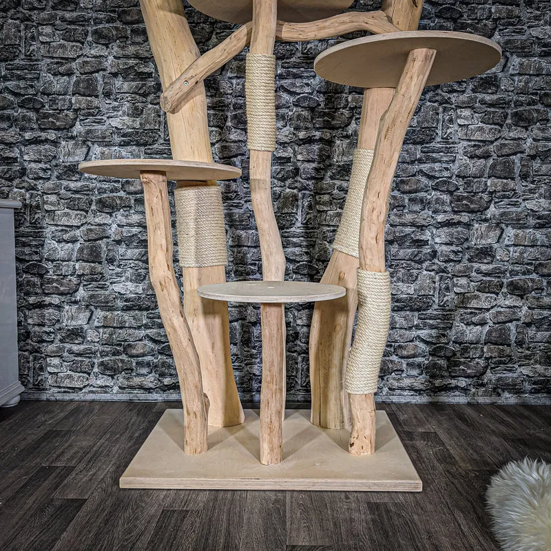 Naturkratzbaum 2046 Kratzbaum Natur Holz Design 175 cm hoch