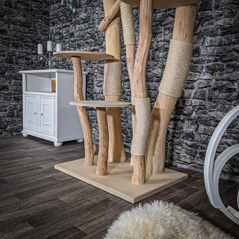 Naturkratzbaum 2046 Kratzbaum Natur Holz Design 175 cm hoch