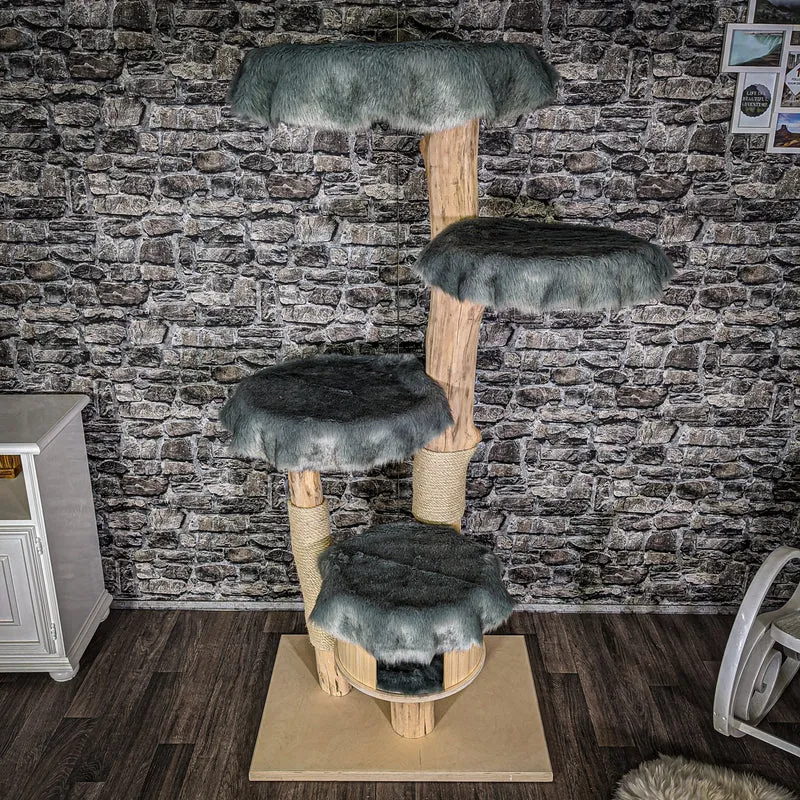 Naturkratzbaum 2045 Kratzbaum Natur Holz Design 175 cm hoch