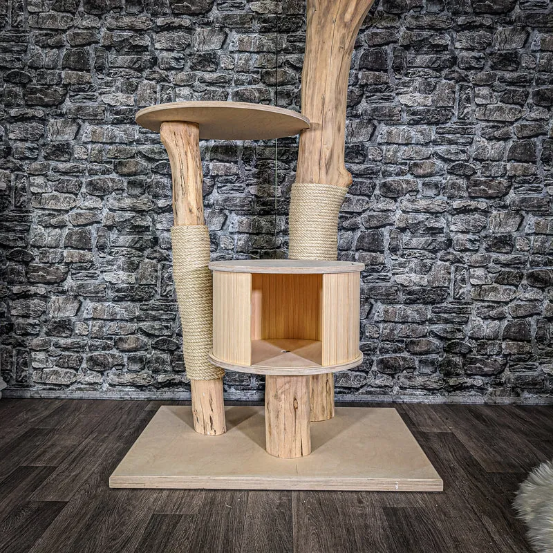 Naturkratzbaum 2045 Kratzbaum Natur Holz Design 175 cm hoch