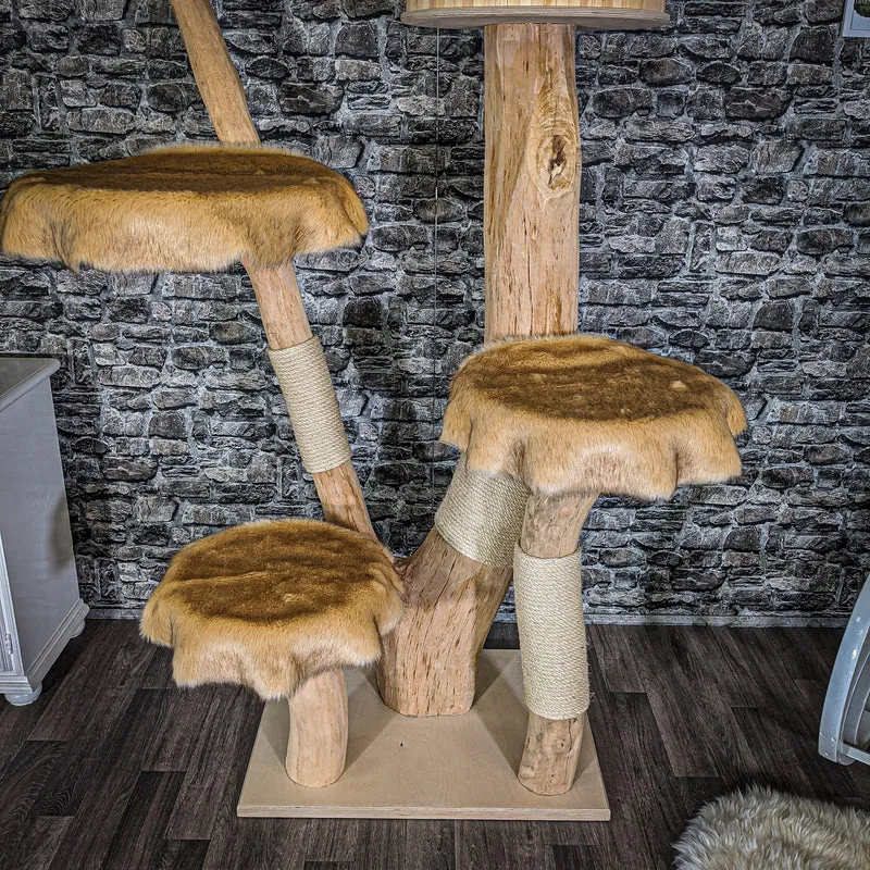 Naturkratzbaum 2042 Kratzbaum Natur Holz Design 185 cm hoch
