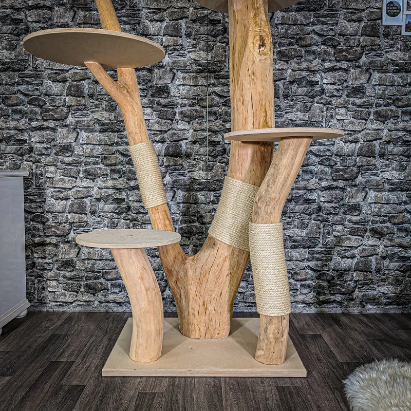 Naturkratzbaum 2042 Kratzbaum Natur Holz Design 185 cm hoch