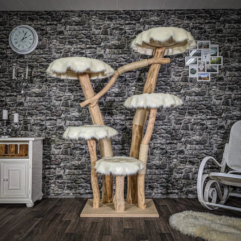 Naturkratzbaum 2041 Kratzbaum Natur Holz Design 190 cm hoch