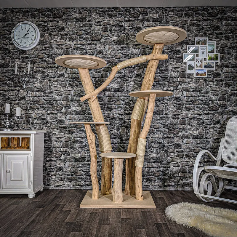 Naturkratzbaum 2041 Kratzbaum Natur Holz Design 190 cm hoch