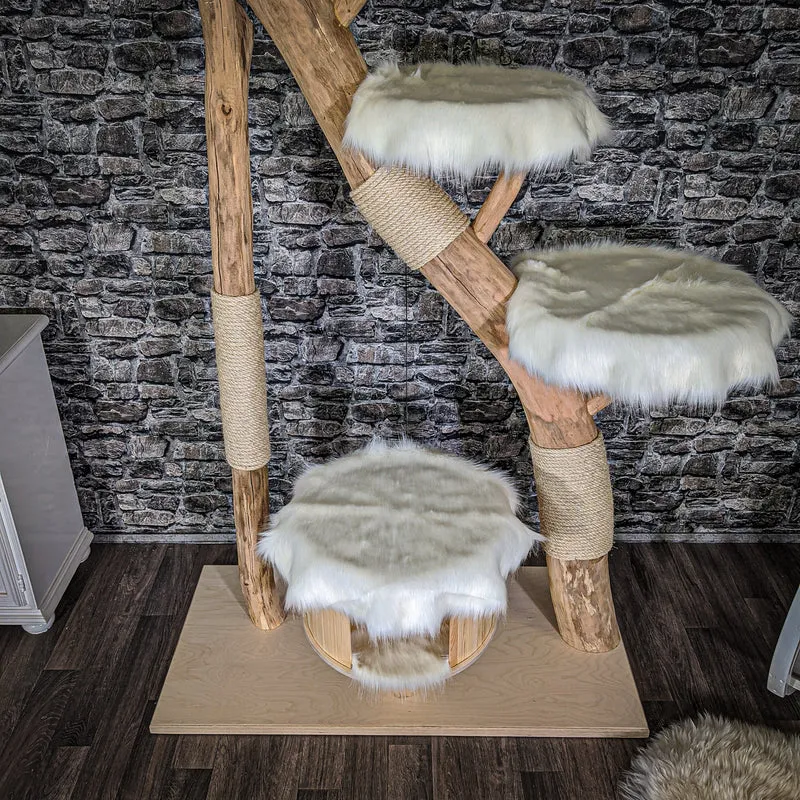 Naturkratzbaum 2039 Kratzbaum Natur Holz Design 212 cm hoch