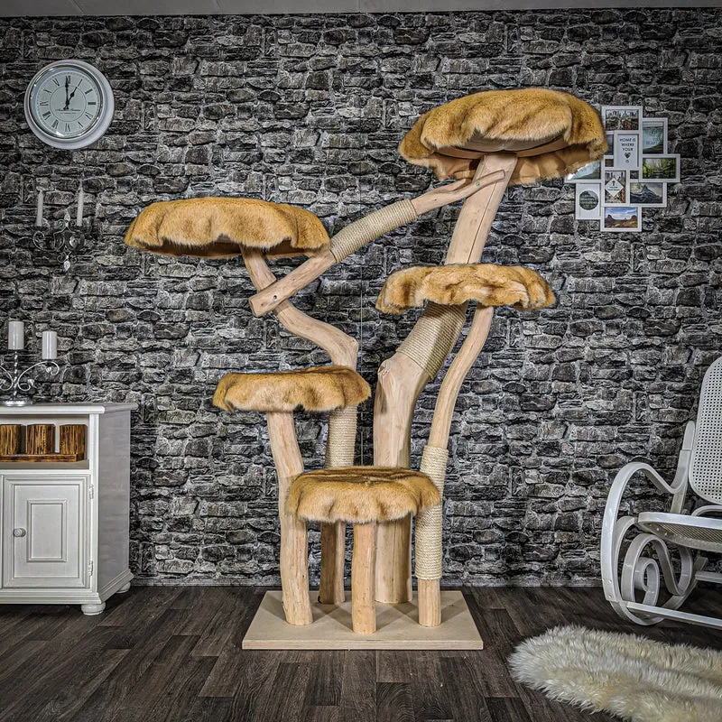 Naturkratzbaum 2038 Kratzbaum Natur Holz Design 175 cm hoch