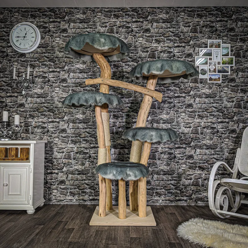 Naturkratzbaum 2037 Kratzbaum Natur Holz Design 180 cm hoch