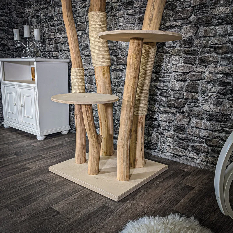 Naturkratzbaum 2037 Kratzbaum Natur Holz Design 180 cm hoch