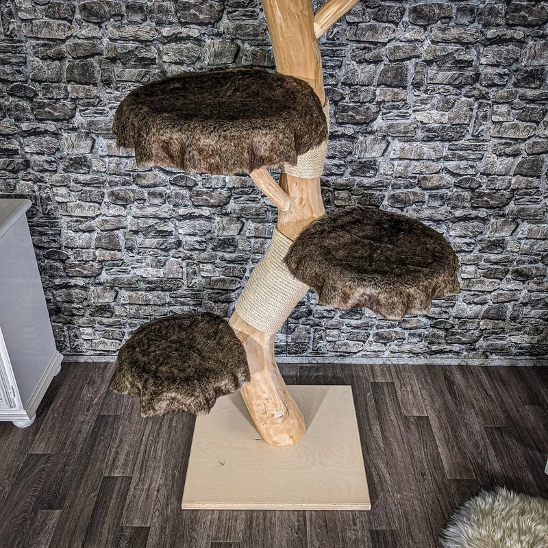 Naturkratzbaum 2036 Kratzbaum Natur Holz Design 203 cm hoch