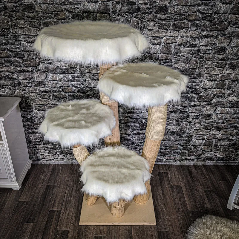 Naturkratzbaum 2035 Kratzbaum Natur Holz Design 145 cm hoch