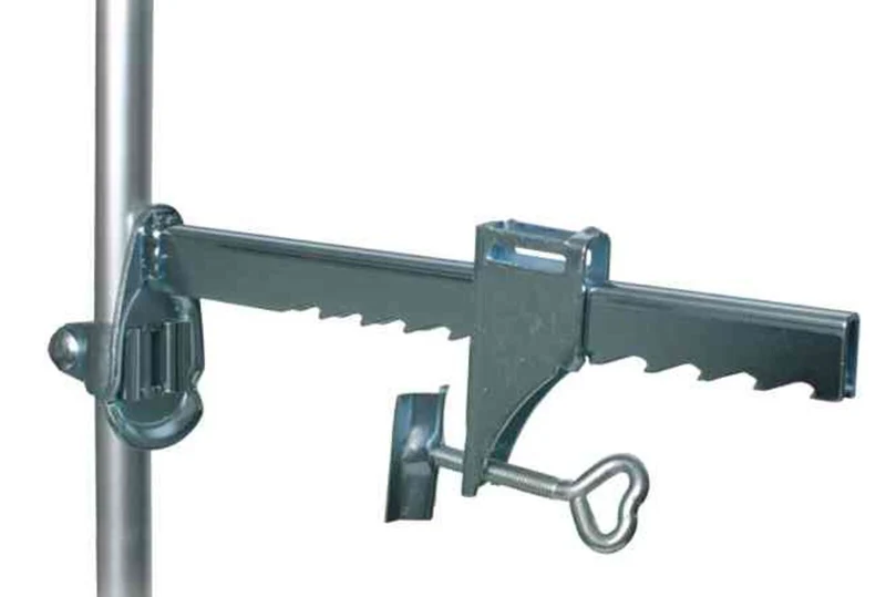 Mauer-Klemme mit Teleskopstange