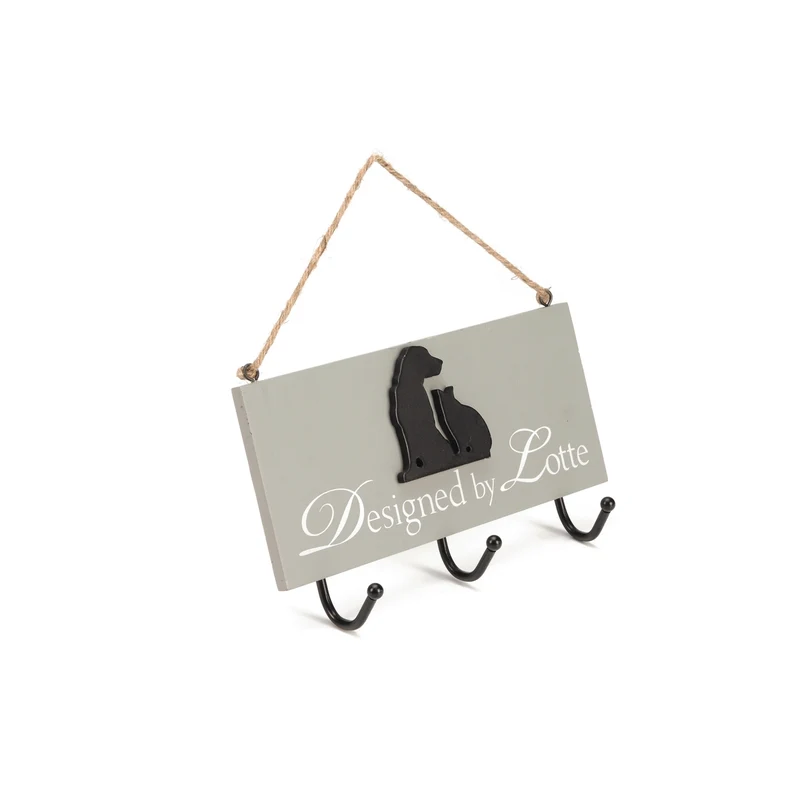 Holzschild zum Aufhängen - Designed by Lotte