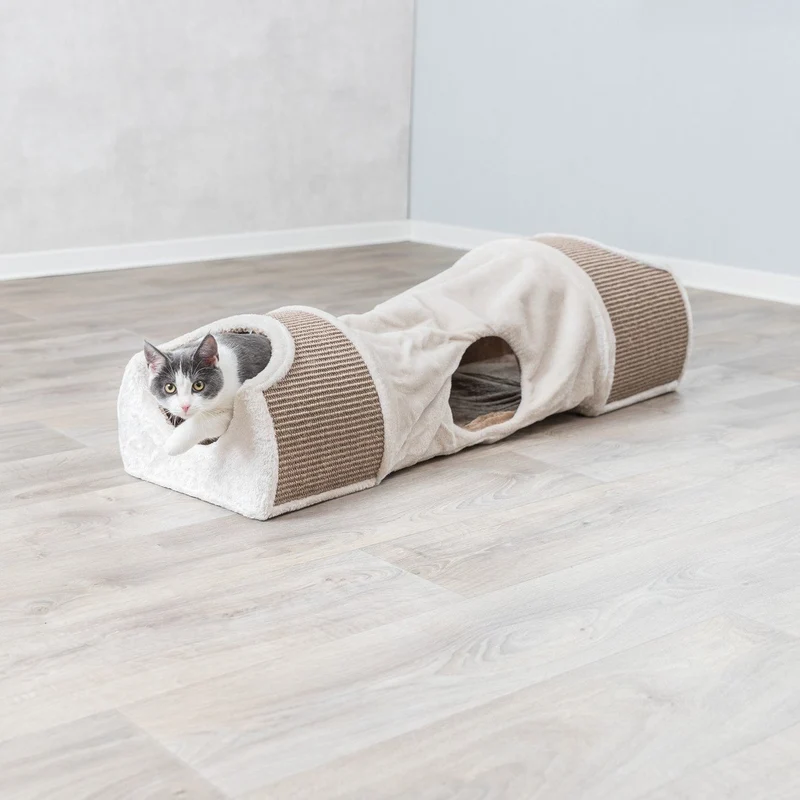 Kratztunnel für Katzen mit Sisal