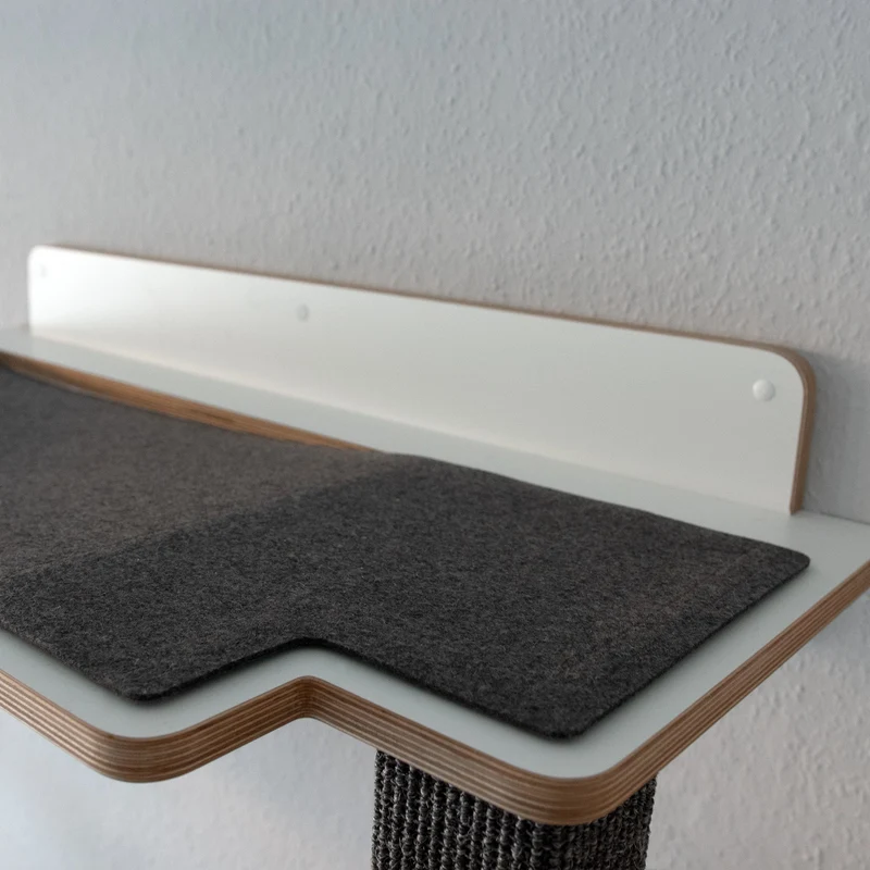 Cliffhänger | KLETTER-KRATZSTAMM mit HÄNGEMATTE aus Sisal für Katzen - Kratzsäule 118cm, 148cm