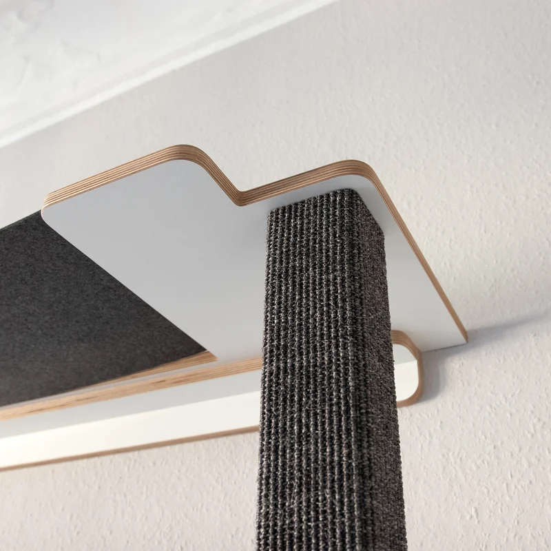 Cliffhänger | KLETTER-KRATZSTAMM mit HÄNGEMATTE aus Sisal für Katzen - Kratzsäule 118cm, 148cm