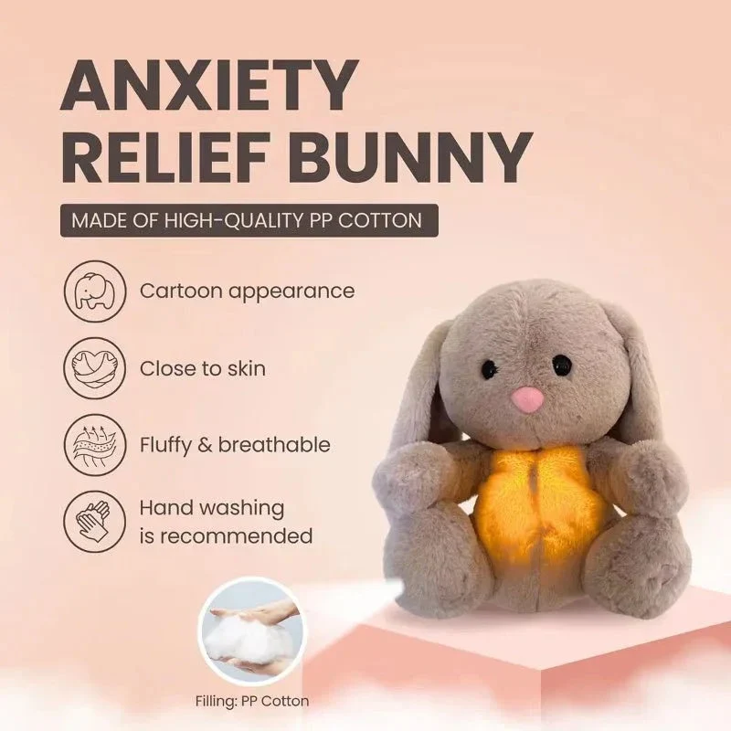 Soothing Breathing Rabbit Plush Toy