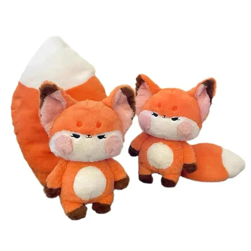 Fox Doll Plush Toy Stuffed Animal With Big Tail