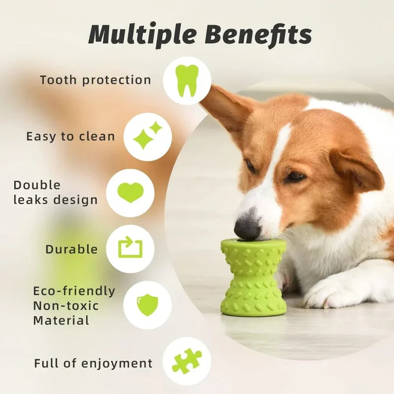 Interactive Food Treat Dispensing Chew Toys For Puppies Dogs