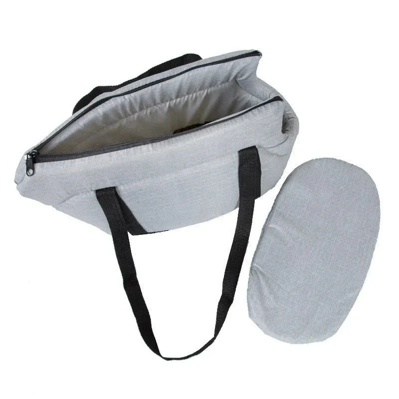 Portable Pet Dog Cat Carrier Shoulder Bag With Removable Pad At The Bottom