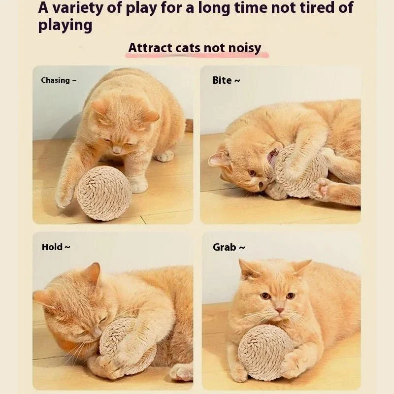 String Sisal Ball Self-Help Relieving Stuffy Funny Cat Toy