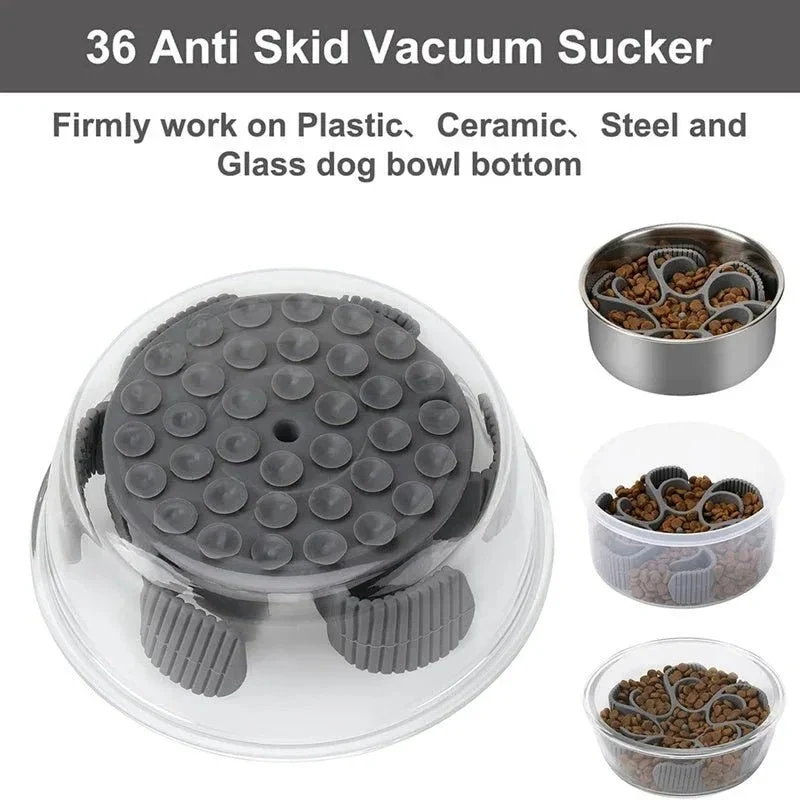 Slow Feeding Silicone Pet Dog Bowls
