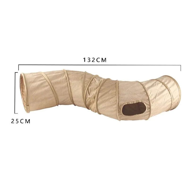 Collapsible S-Shape Peekaboo Interactive Cat Tunnel Toy