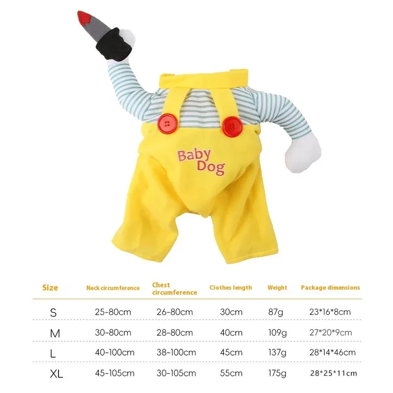 Funny Creative Cat Pet Knife Assasin Costume Clothing