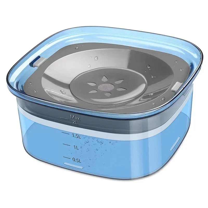 Pet Dog Splash-Proof Water Bowl