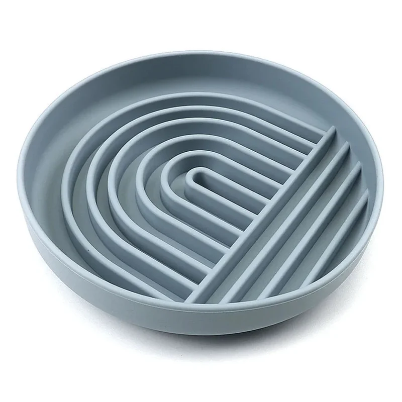 Slowdown Slow Feeder Silicone Pet Dog Bowl