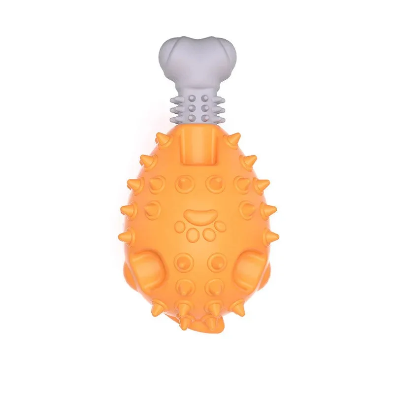 Vocal Molar TPR Chicken Leg Dog Chew Toy