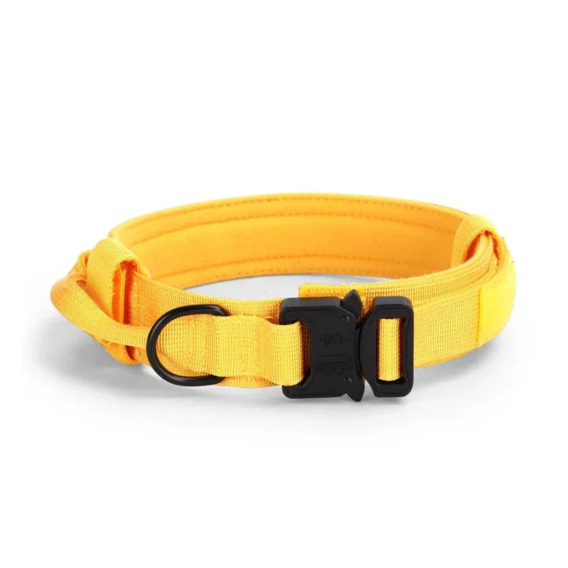 Tactical Adjustable Dog Collar Military German Shepherd Training Medium Large Pet Collar