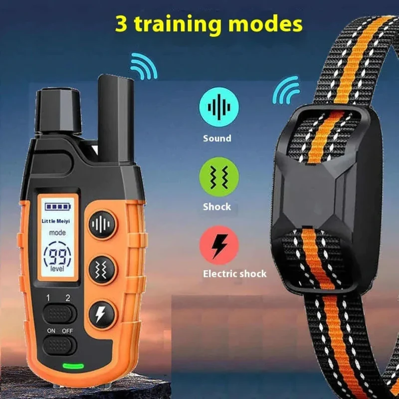 Waterproof Remote Control Bark Stopper Dog Training Electric Shock Collar