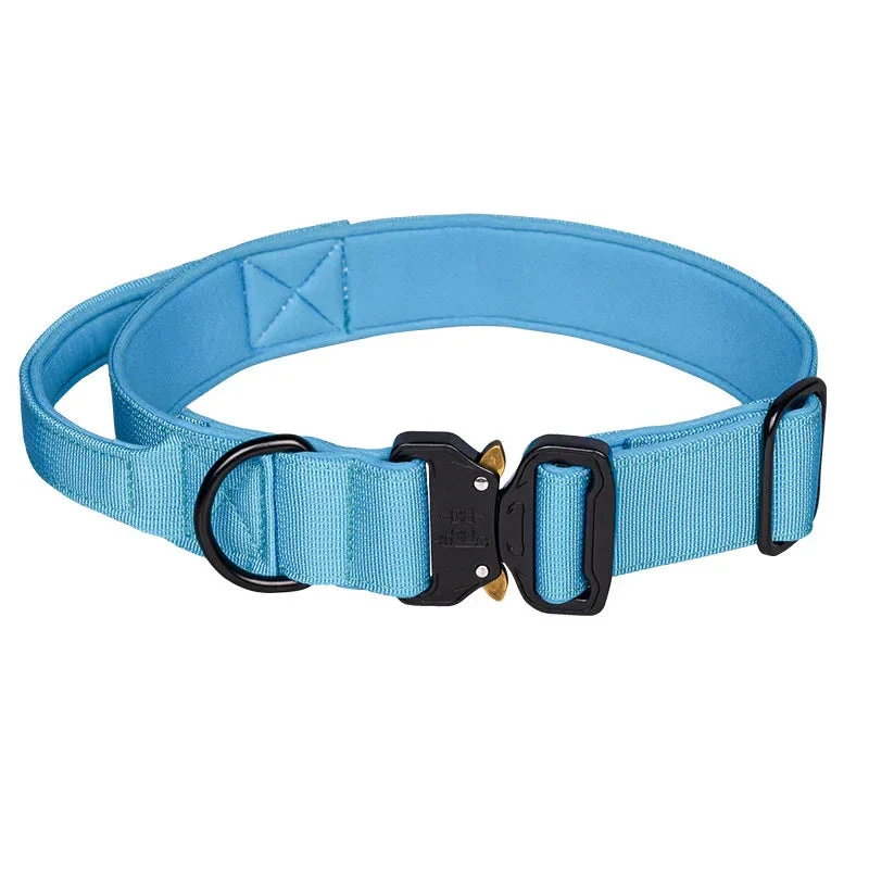 Tactical Collar Nylon Pet Release Buckle Outdoor Dog Collar