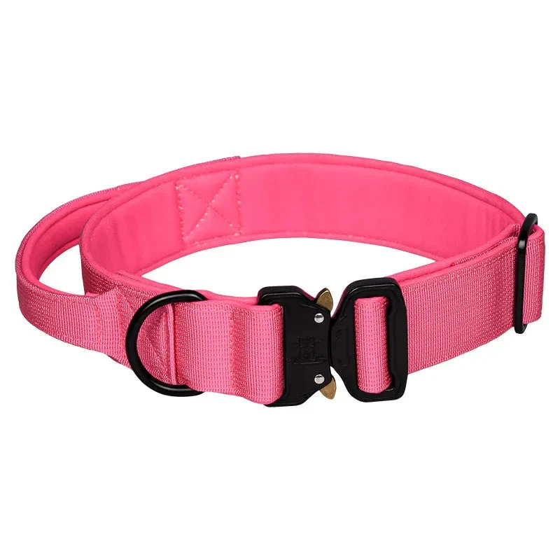 Tactical Collar Nylon Pet Release Buckle Outdoor Dog Collar