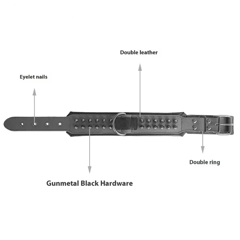 Pet Leather Collar Dog Bandana