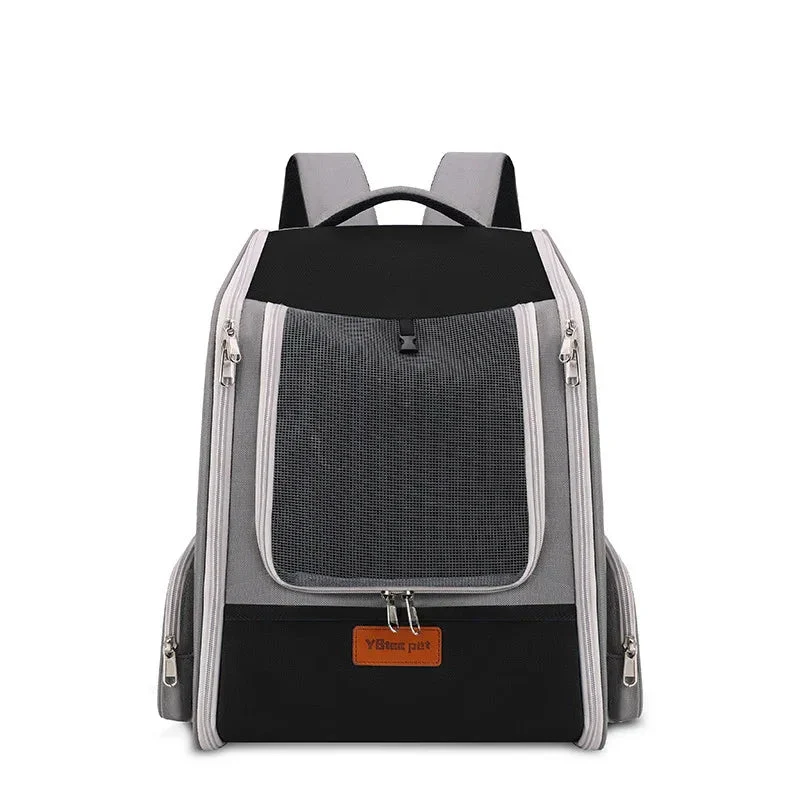 Expandable Breathable Comfortable Dog Cat Pet Backpack