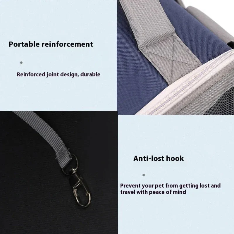 Expandable Breathable Comfortable Dog Cat Pet Backpack