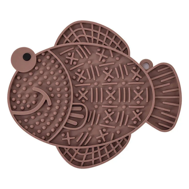 Silicone Pet Slow Food Anti-Tumble Anti-Overflow Dog Licking Feeding Pad