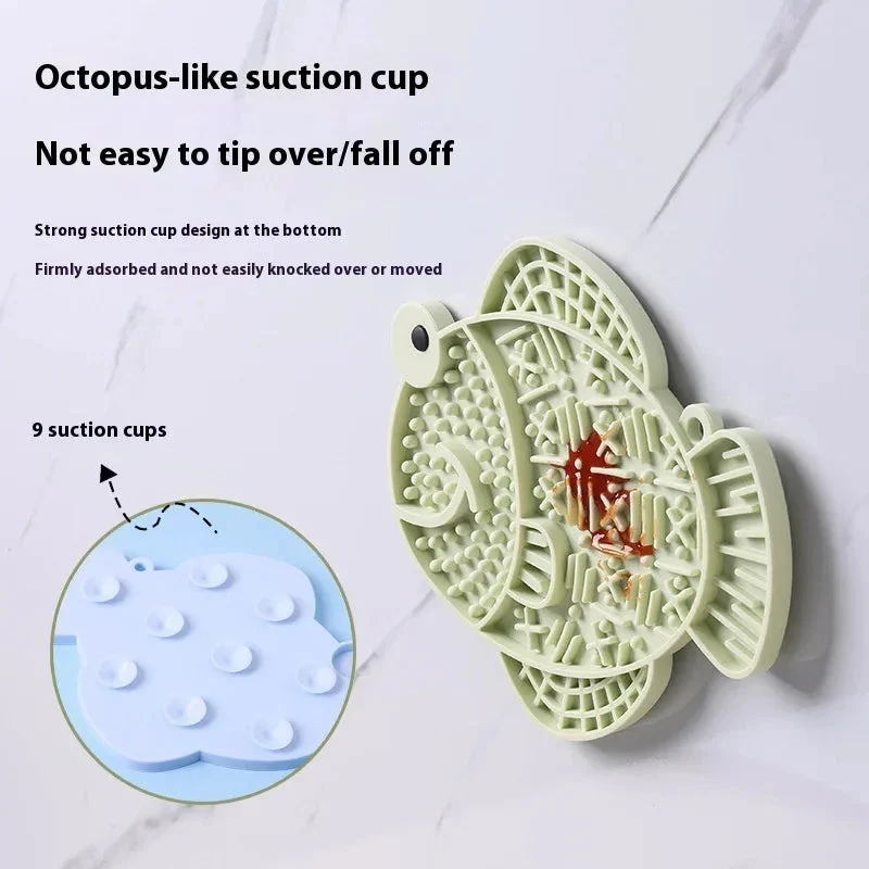 Silicone Pet Slow Food Anti-Tumble Anti-Overflow Dog Licking Feeding Pad