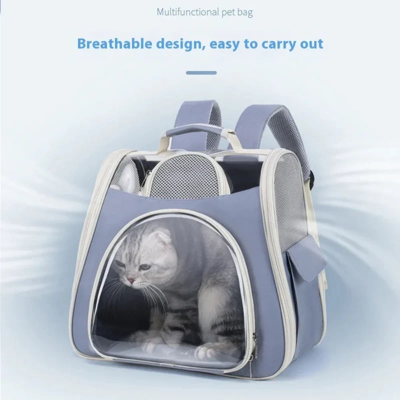 Dog Cat Bag Comfortable Breathable Ventilation Water Repellent And Dust-Proof Pet Backpack