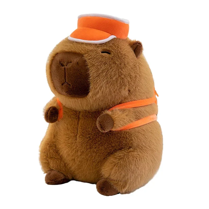 Capybara Doll Satchel Basketball Backpack Plush Toys